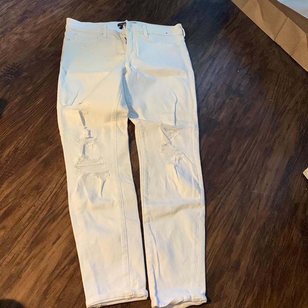 Abercrombie & Fitch white skinny jeans. Signature collection. Sz 26.